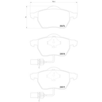 2000 Audi A6 Disc Brake Pad Front Hella Pagid 355010731 image 4 of 4