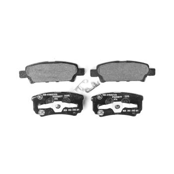 2010 Mitsubishi Lancer Disc Brake Pad Rear Hella Pagid 355010811 image 2 of 3