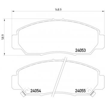 2003 Honda Accord Disc Brake Pad Front Hella Pagid 355010981 image 1 of 2