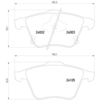 2007 Mazda 6 Disc Brake Pad Front Hella Pagid 355011051 image 2 of 2