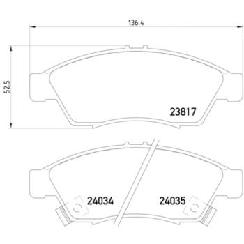 2006 Suzuki Aerio Disc Brake Pad Front Hella Pagid 355011081 image 2 of 2