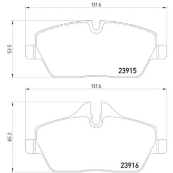 2014 Mini Cooper Disc Brake Pad Front Hella Pagid 355011261 image 4 of 4