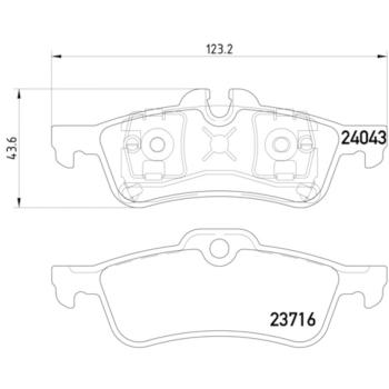 2007 Mini Cooper Disc Brake Pad Rear Hella Pagid 355011351 image 4 of 4