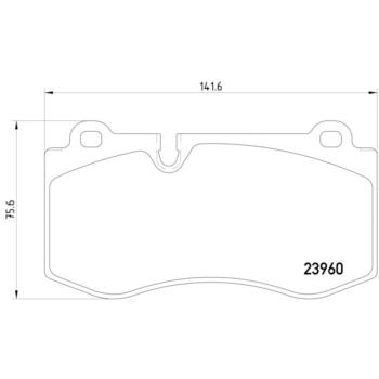 2012 Mercedes-Benz S350 Disc Brake Pad Front Hella Pagid 355011401 image 4 of 4