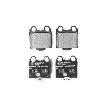 2004 Lexus SC430 Disc Brake Pad Rear Hella Pagid 355011591 image 2 of 3