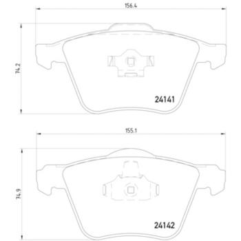 2007 Volvo XC90 Disc Brake Pad Front Hella Pagid 355011721 image 4 of 4