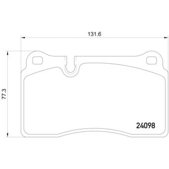 2014 Volkswagen Touareg Disc Brake Pad Front Hella Pagid 355011851 image 4 of 4