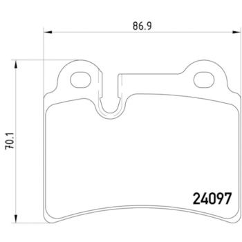 2009 Volkswagen Touareg Disc Brake Pad Rear Hella Pagid 355011861 image 4 of 4