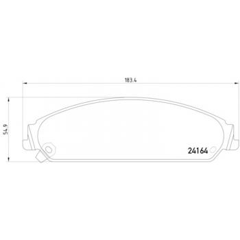 2011 Dodge Charger Disc Brake Pad Front Hella Pagid 355011891 image 1 of 2