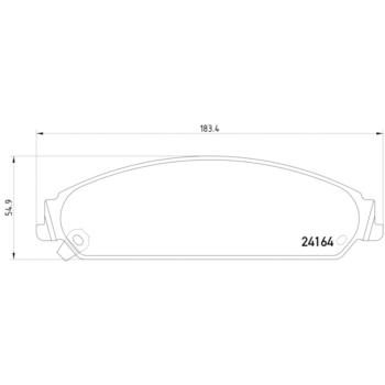 2011 Dodge Charger Disc Brake Pad Front Hella Pagid 355011891 image 2 of 2