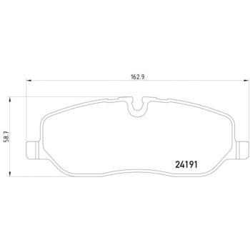 2006 Land Rover Range Rover Disc Brake Pad Front Hella Pagid 355011971 image 4 of 4