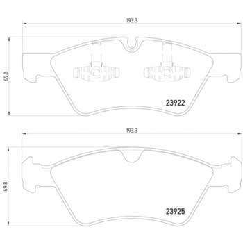 2008 Mercedes-Benz R320 Disc Brake Pad Front Hella Pagid 355012011 image 4 of 4