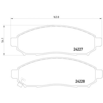2014 Nissan Xterra Disc Brake Pad Front Hella Pagid 355012071 image 2 of 2
