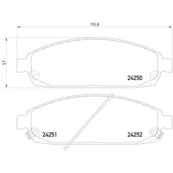 2009 Jeep Grand Cherokee Disc Brake Pad Front Hella Pagid 355012101 image 1 of 2