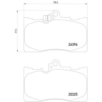 2016 Lexus RC200t Disc Brake Pad Front Hella Pagid 355012121 image 2 of 2