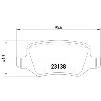 2011 Mercedes-Benz B200 Disc Brake Pad Rear Hella Pagid 355012131 image 2 of 4