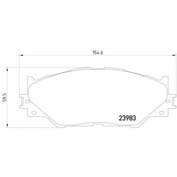 Hella Pagid 355012241 Disc Brake Pad product image 4 of 4