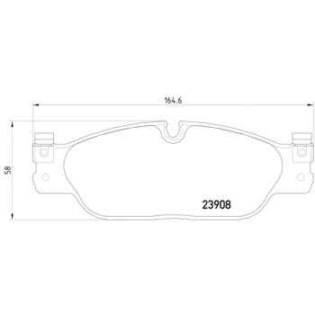 2004 Jaguar Vanden Plas Disc Brake Pad Front Hella Pagid 355012251 image 4 of 4