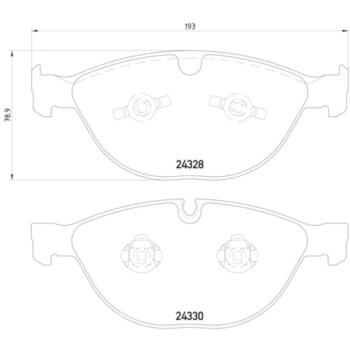 2010 BMW M6 Disc Brake Pad Front Hella Pagid 355012521 image 4 of 4