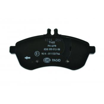 2012 Mercedes-Benz C250 Disc Brake Pad Front Hella Pagid 355012581 image 1 of 4