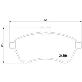 2012 Mercedes-Benz C250 Disc Brake Pad Front Hella Pagid 355012581 image 4 of 4