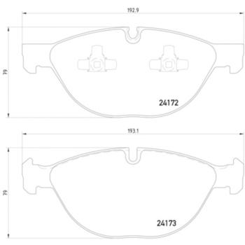 2016 BMW X5 Disc Brake Pad Front Hella Pagid 355012661 image 4 of 4