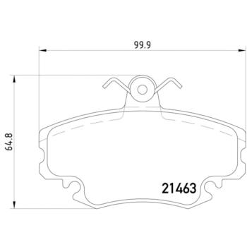 1985 Renault Fuego Disc Brake Pad Front Hella Pagid 355012671 image 2 of 2