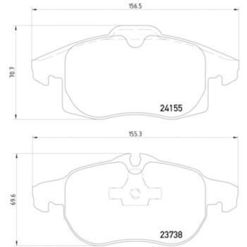 2003 Saab 9-3 Disc Brake Pad Front Hella Pagid 355012681 image 4 of 4