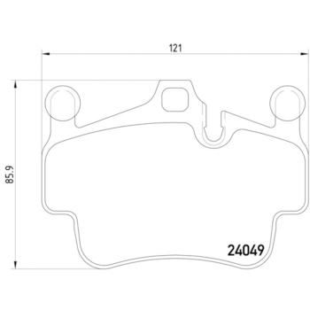 2008 Porsche 911 Disc Brake Pad Front Hella Pagid 355012721 image 4 of 4