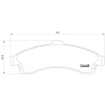 2004 Buick Rainier Disc Brake Pad Front Hella Pagid 355012811 image 1 of 2