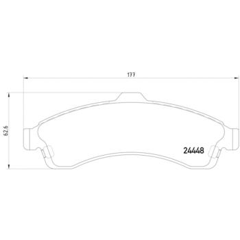 2004 Buick Rainier Disc Brake Pad Front Hella Pagid 355012811 image 2 of 2