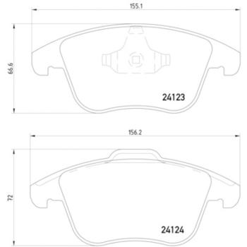2008 Land Rover LR2 Disc Brake Pad Front Hella Pagid 355012891 image 4 of 4