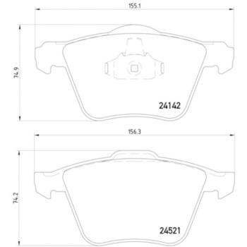 2013 Volvo S60 Disc Brake Pad Front Hella Pagid 355013001 image 4 of 4
