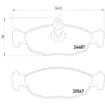 2001 Jaguar Vanden Plas Disc Brake Pad Rear Hella Pagid 355013031 image 4 of 4