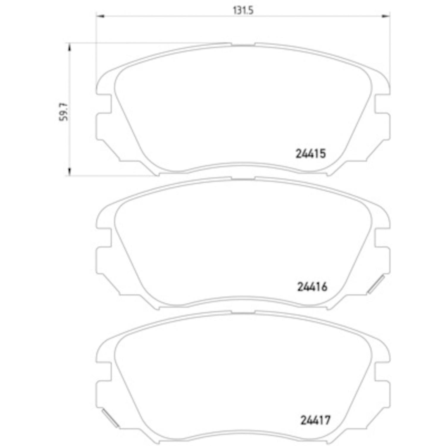 Hella Pagid 355013051 Disc Brake Pad product image 4 of 4