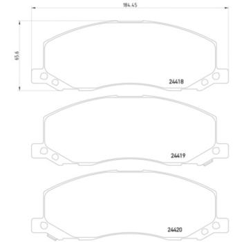2010 Saab 9-5 Disc Brake Pad Front Hella Pagid 355013061 image 4 of 4