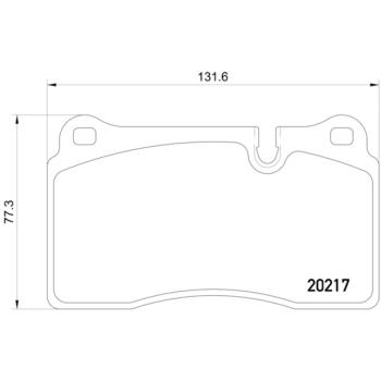 2006 Land Rover Range Rover Disc Brake Pad Front Hella Pagid 355013201 image 4 of 4