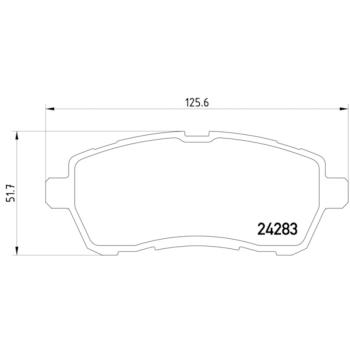 2012 Ford Fiesta Disc Brake Pad Front Hella Pagid 355013211 image 4 of 4