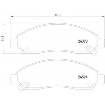 2007 GMC Canyon Disc Brake Pad Front Hella Pagid 355013291 image 1 of 2