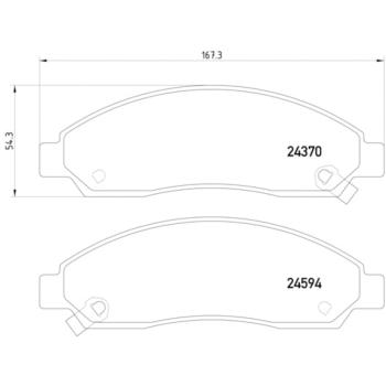 2007 GMC Canyon Disc Brake Pad Front Hella Pagid 355013291 image 2 of 2