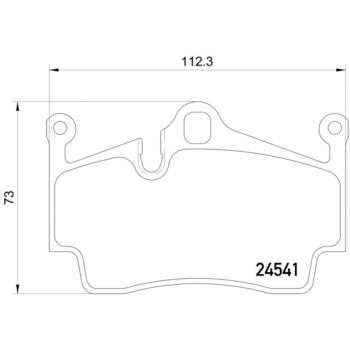 2008 Porsche Cayman Disc Brake Pad Rear Hella Pagid 355013311 image 4 of 4