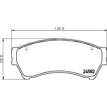 2011 Ford Fusion Disc Brake Pad Front Hella Pagid 355013701 image 3 of 4