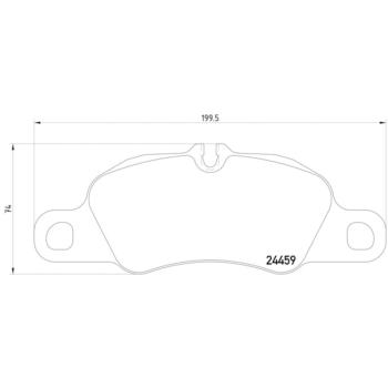 2014 Porsche Cayman Disc Brake Pad Front Hella Pagid 355013801 image 4 of 4