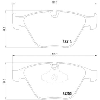 2012 BMW X1 Disc Brake Pad Front Hella Pagid 355013931 image 4 of 4