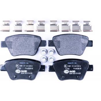 2010 Audi A3 Disc Brake Pad Rear Hella Pagid 355014021 image 1 of 2