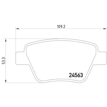 2010 Audi A3 Disc Brake Pad Rear Hella Pagid 355014021 image 2 of 2