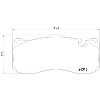 2013 Mini Cooper Disc Brake Pad Front Hella Pagid 355014041 image 4 of 4