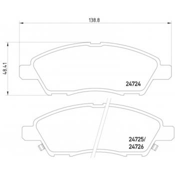 2015 Nissan Versa Note Disc Brake Pad Front Hella Pagid 355014071 image 1 of 2