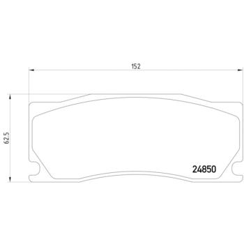 2008 Jaguar XKR Disc Brake Pad Front Hella Pagid 355014091 image 4 of 4