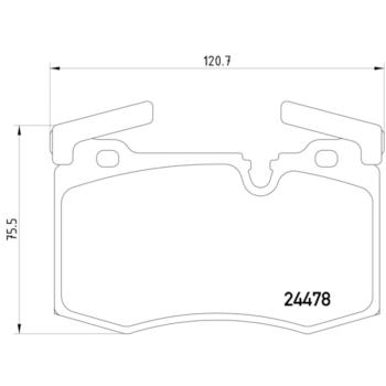 2014 Mini Cooper Disc Brake Pad Front Hella Pagid 355014111 image 4 of 4